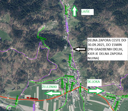delna zapora ceste